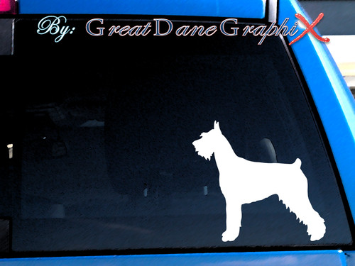 Giant schnauzer vinyl decal - giant,