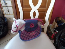 Girls pink and blue handbag ,pet carrier w/ white Pony by Pucci Pups and Friends