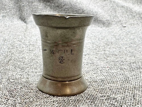 Antique pewter gill - 1/4,