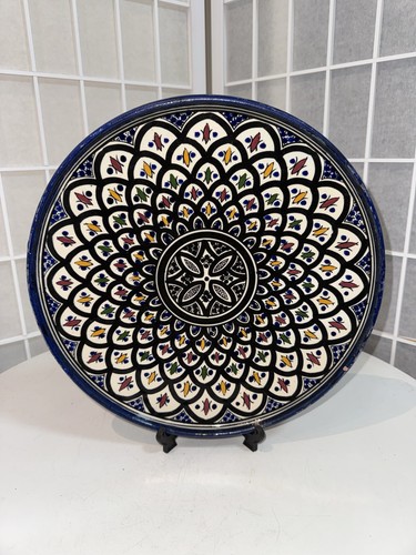 Large hand painted - hand-painted, moroccan