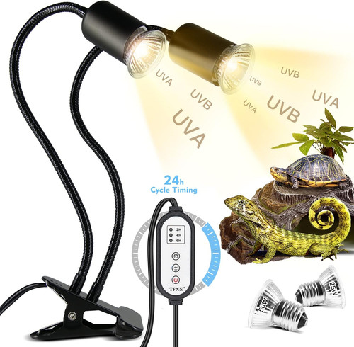 Reptile heat lamp double head - heat, double-head