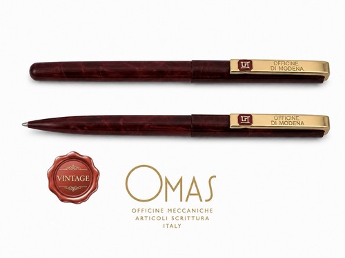 Omas fountain pen - fountain, red