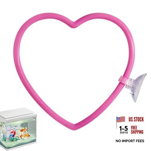 Heart betta fish tank decor - tank,