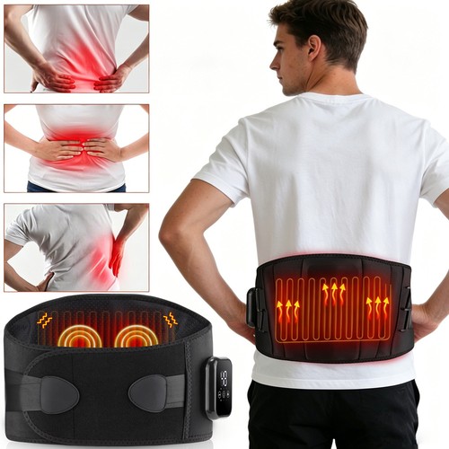Cordless heated back brace - back,