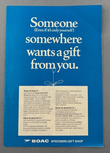Boac speedbird gift - boac,