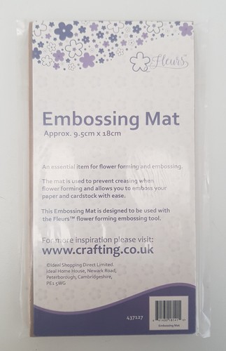 Fleurs embossing mat 5cm x - fleurs, 9.5cm