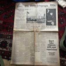 The Daily Telegraph. May 29 1967.  Israel Promise To Try Diplomacy