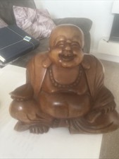 Carved Wooden Buddha Sitting
