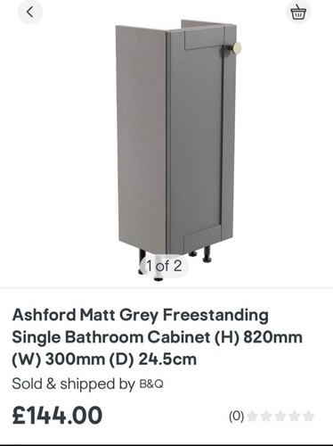 Ashford matt grey bathroom - matt,