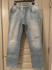 Gucci Button Fly Men’s Denim Skinny Jeans Size 32 Inseam 28
