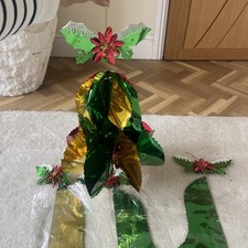 VINTAGE FOIL BELL CEILING HANGING CHRISTMAS DECORATION 80S x 4 2 are new