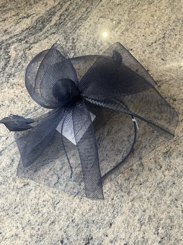 Claire navy blue net - navy,