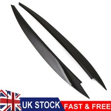 Fit VW Golf MK7 Golf R GTI GTD Black Gloss  Headlight Eyelid Eyebrow Cover Trim
