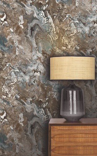 Rasch marble blue brown - rasch,