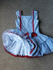 Spanish Romany girls dress age 12 years smocked party designer American 