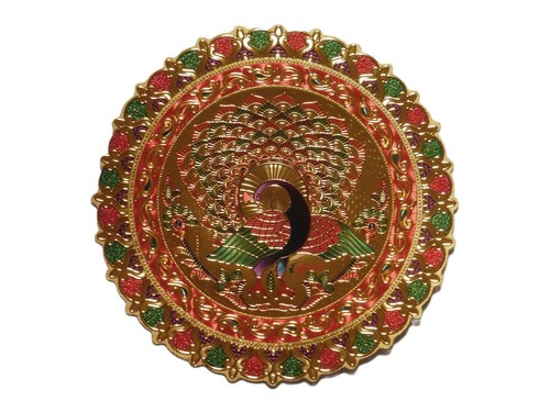 Rangoli art diwali peacock - rangoli,