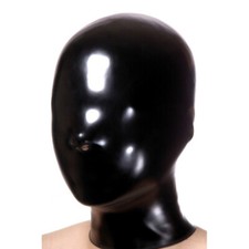 Black Latex Hood Only Nostril