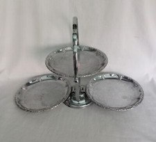 Vintage Silver Metal Folding