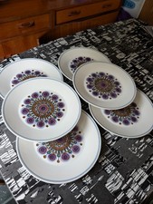 6 x J & G Meakin Studio Rondo Plates 9"