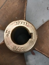 17x11 L/H Bronze boat prop 1.5