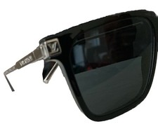 LOUIS VUITTON LV Rise Square Sunglasses Z1667E Black gold 56-15 150 Authentic