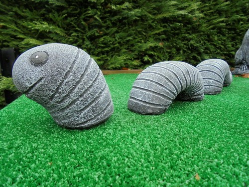 Large worm concrete - worm, garden