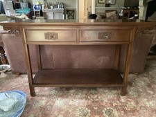 Vintage Chinese Sideboard Table with Two Drawers Custom Made