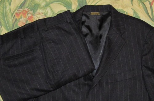 Press navy wool flannel - j,