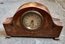 Antique German Wooden Windup Mantle Clock 