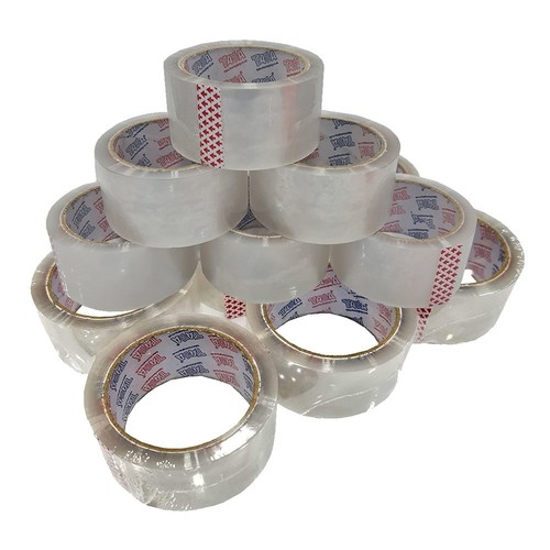 Tape rolls clear strong - rolls,