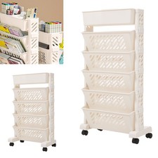 5/6 Tier Movable Bookshelf