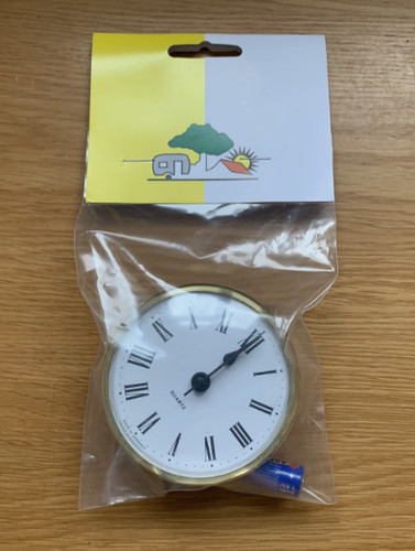 72mm clock round brass - 72mm,