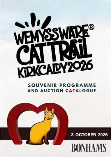 Wemyss ware cat - cat, souvenir