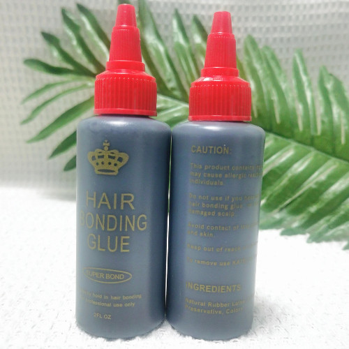 Black hair weft bonding glue - black,