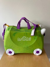 Green Trunki Trunkisaurus Rex Monster Kids Ride On Suitcase