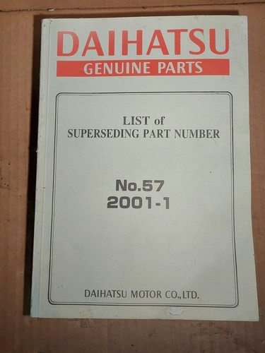 Daihatsu genuine parts list - daihatsu, of