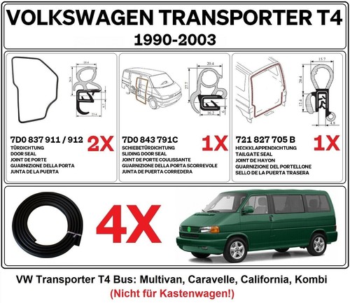 Seal set for transporter t4 - vw,