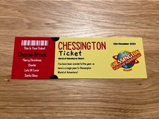 Chessington Resort Theme Part Surprise Ticket, Chessington Reveal Ticket, Gift