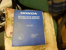 Honda motor cycle service information manual volxx1 h100s,xl600r,xl600l,mbx 125f