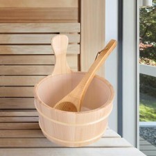 4L Natural Wooden Sauna Bucket