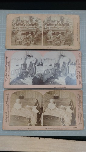 Mixed slides stereoscope - slides,