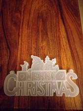 MERRY CHRISTMAS RESIN SILICONE