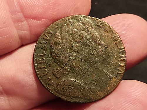 William and mary copper - william, half