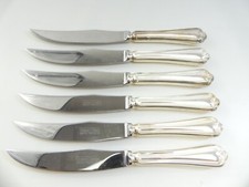 (Ref288AA9) United Cutlers Silver Plated Steak Knives