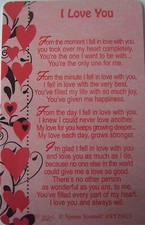 Pocket Keepsake Messages "I