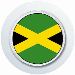 Jamaica flag car tax disc - flag,
