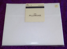 BHS One White Pillowcase BNIP 48cm x 76cm 100% Cotton