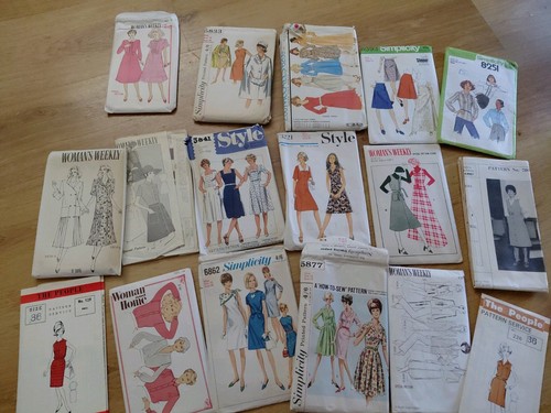 Old sewing patterns no - patterns, x