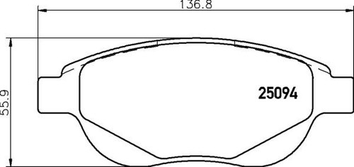Brembo front brake pad set - front,