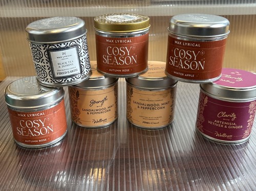 Empty candle tins - x, round